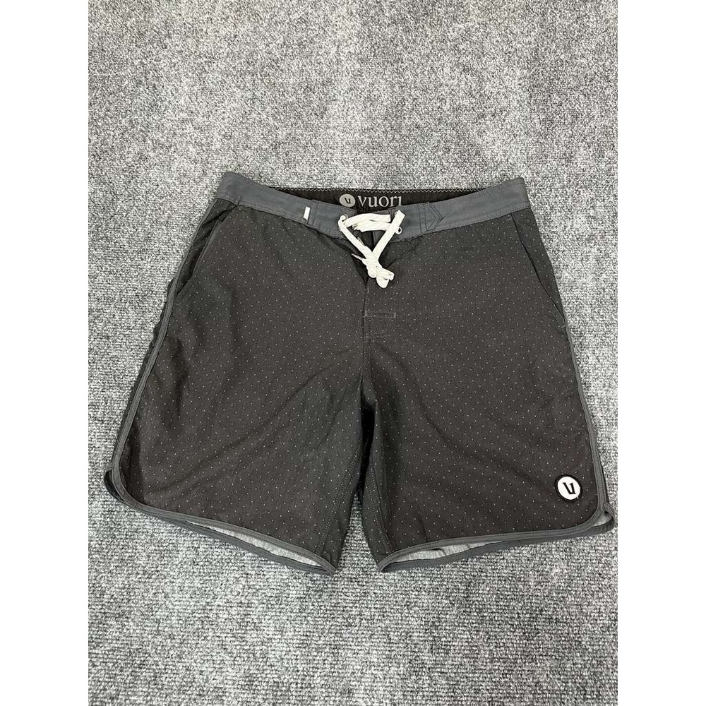 Vuori Board Shorts Mens 30 V314 Cruise Surf Swim Beach Trunks Black‎ Polka Dot